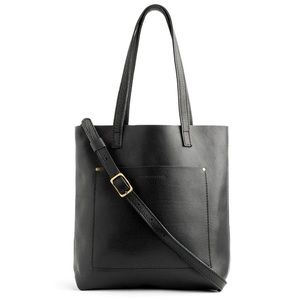 'ALMOST PERFECT' ZIPPERED CROSSBODY TOTE